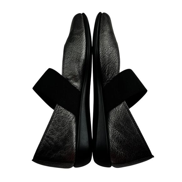 The Flexx Metallic Gunmetal Gray Leather Mary Jane Comfort Shoes Women's Size 8 - Picture 4 of 8